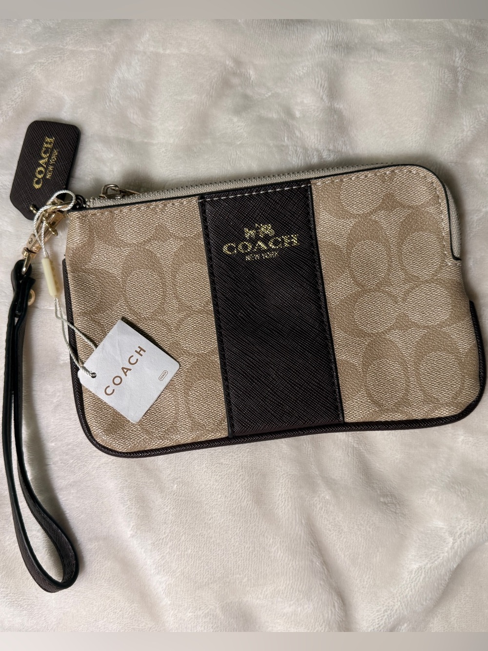 Coach Corner Zip Wristlet - Picture 1 of 1
